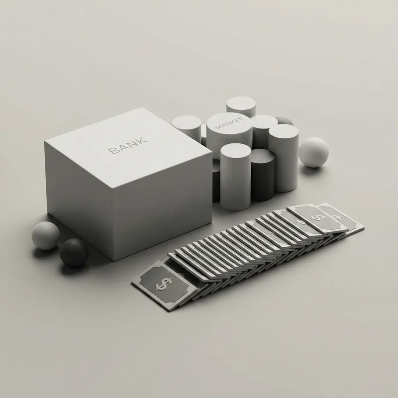Monochromatic bank and game pieces